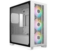 Cooler Master Elite 301 White - Mini-Tour (Micro-ATX, ITX), 3 Ventilateurs Avant ARGB 120mm (1200tr/min), pour Radiateur 280mm Max. ou GPU 365mm Max., Emplacement PSU Ajouré, USB 3.2 Gen1 Type-C