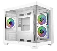 Boitier Moyen Tour ATX Cooler Master Elite 481 Wood avec panneau vitré (Blanc)
