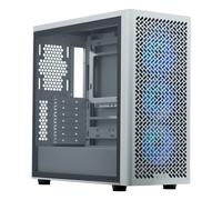 Cooler Master Boîtier PC Elite 502 moyen tour ATX – 3 ventilateurs ARGB – Panneau vitré – Blanc