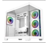 Cooler Master Elite 681 - Boîtier PC Midi Tower Blanc - Acier/Verre Trempé - ATX/mATX/ITX - 1x3.5" + 2x2.5" - USB 3.2 Gen 1/Gen 2x2 - 4x120mm installés