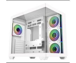 Cooler Master Elite 681 - Boîtier PC Midi Tower Blanc - Acier/Verre Trempé - ATX/mATX/ITX - 1x3.5" + 2x2.5" - USB 3.2 Gen 1/Gen 2x2 - 4x120mm installés