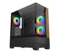 Cooler Master Elite 690 Boitier d'ordinateur en Bois Noir | 3 Ventilateurs Argb inversés pré-installés | Support AIO jusqu'à 360 mm | Support de Carte mère ATX | Série RTX 50 jusqu'à 425 mm |