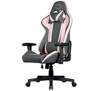 COOLER MASTER Fauteuil gaming ergonomique en PU respirant réglable gris rose