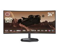 Cooler Master GM34-CWQ2 Moniteur de Jeu incurvé 34" - 1500R UWQHD (3440 x 1440), 165 Hz, 0,5 ms MPRT, Panneau VA, FreeSync Premium, 95% DCI-P3 Quantum Dot, HDR 400, DP 1.4, HDMI 2.0, USB Type-C