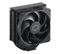 Cooler Master Hyper 212 Black Edition - silencieux, élégant et précis, 4 caloducs à contact direct continu avec ailettes, ventilateur Silencio FP120, Noir