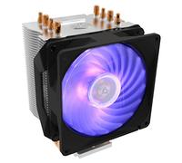 Cooler Master Hyper H410R RGB Refroidisseur CPU Ventirad Low-Profile, Technologie Direct Contact, 4 Caloducs en Cuivre, Radiateur Aluminium Compact, Ventilateur PWM 92mm RGB, Compatible AMD & Intel