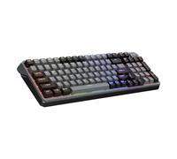 Cooler Master Kailh Box V2 MK770 Clavier de jeu mécanique sans fil RVB, commutateurs blancs à clic doux, structure d'étanchéité, remplaçable à chaud, Bluetooth, 2,4 GHz, cadran tactile à 3 voies