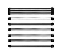 Cooler Master Kit Câbles d'Extension PSU - Calibre 16AWG, Gaine PVC 3 Couches, Rallonge Compatible ATX, Longueur 30cm, avec Câble CPU 8 Broches pour Alim. 16-EPS inclus - Noir