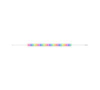 Cooler Master Manchon de tube à DEL RVB adressable A1, 30 LED ARGB en caoutchouc souple, moulage facile, polyvalent, taille 12 mm de diamètre pour tube de refroidissement liquide