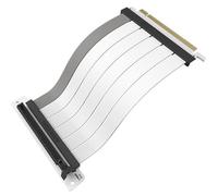 Cooler Master MasterAccessory Câble élévateur PCIe 4.0 x16 300 mm V2 blanc, PCIe 4.0 | Plus ancien compatible, blindé EMI 30 AWG, manchons de câble TPE, boîtier de protection ABS pour carte GPU