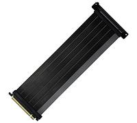 Cooler Master MasterAccessory Câble Riser PCIe 4.0 x16 300mm V2 - Câble TPE Ultra-Flexible avec protection EMI, Slots PCI Renforcés, Connecteurs Plaqués Or, Boîtier de Protection ABS - Noir