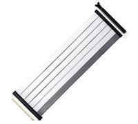 Cooler Master MasterAccessory Câble Riser PCIe 4.0 x16 300mm V2 - Câble TPE Ultra-Flexible avec protection EMI, Slots PCI Renforcés, Connecteurs Plaqués Or, Boîtier de Protection ABS - Blanc