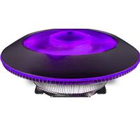 Cooler Master MasterAir G100M - Ventilateur de processeur, colonne de dissipation low-profile, mini-ITX, ventilateur PWM 92mm avec anneau RGB, contrôleur RGB filaire, compatibilité prise universelle