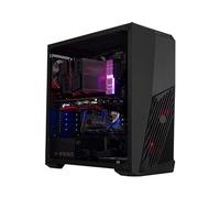 Cooler Master MasterBox K501L - Boîtier PC Moyen Tour ATX avec Ventilation inclinée, éclairage LED Rouge, Panneau latéral Transparent, configurations