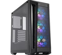 Cooler Master MasterBox MB511 ARGB - Boîtier Moyen tour PC Gamer ATX, panneau maille avant et latéral en verre, 3 x 120mm ventilateurs pré-installés, flexibles configurations de flux d'air, ARGB