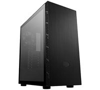 Cooler Master MasterBox MB600L V2, Boîtier PC en Acier Brossé avec Ventilation Latérales, Configurations de Refroidissement Améliorées, Intérieur Spacieux, Cage PSU Ventilée - Panneau en Verre Trempé Noir