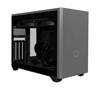 Cooler Master MasterBox NR200P MAX Boîtier PC Mini-ITX, Panneau Latéral Verre Trempé, Refroidisseur Liquide 280mm AIO, PSU Modulaire 850W 80+ Gold SFX, Support GPU Vertical, PCI-e 4.0 x16 Riser Cable