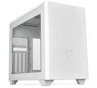 Cooler Master MasterBox NR200P V2 White Boîtier Mini ITX - Panneau Latéral Verre, pour GPU Vertical, Câble Riser PCIe 4.0 x16, Accès à 360° sans Outil, Ventilateur PWM 120mm, USB 3.2 Gen 2x2 Type-C