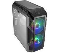 Cooler Master MasterCase H500M - Tour - ATX étendu - panneau latéral fenêtré (verre trempé) - pas d'alimentation (ATX / PS/2) - gris de fer - USB/Audio G