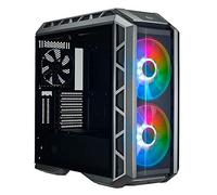Cooler Master MasterCase H500P Mesh ARGB - Boîtier PC avec 2 x ventilateurs 200 mm pour un flux d'air élevé, panneaux de châssis axés sur le constructeur, prêt pour le refroidissement liquide