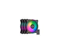 Cooler Master MasterFan MF120 Halo - Pack 3 ventilateurs ARGB adressables en boucle, 120mm, 650-1800 RPM, 47.2 CFM, Silencieux