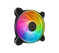 Cooler Master MasterFan MF120 HALO² Ventilateur 120mm, 0-2050 RPM, 51.88 CFM, 2.89 mmH2O, 27 dBA, Roulement Palier Lisse, LED RGB, 4-Pin PWM