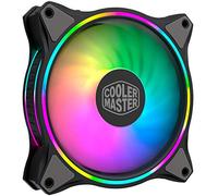Cooler Master MasterFan MF120 Halo Ventilateur ARGB à double anneau, 24 LED indépendantes, ventilateur à pression statique PWM de 120 mm, coussinets absorbants pour boîtier d'ordinateur et radiateur