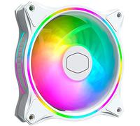 Cooler Master MasterFan MF120 Halo White Edition ARGB - Ventilateurs de Boîtier 120 mm Blanc, Éclairage ARGB à Double Boucle, Pales Hybrides Incurvées, Capteur Intelligent Anti-Bourrage - 120mm