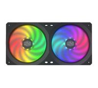 COOLER MASTER MasterFan SF240R ARGB - Ventilateur de boitier ARGB PWM - 650-1800 RPM - 2x 120mm