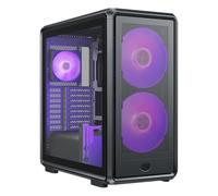 Cooler Master Masterframe 600 Mesh Black ARGB Case | Freeform 2.0 Plate-forme modulaire ATX Mid-Tower Case | Support jusqu'à RTX 5090 | Support AIO de 420 mm | Connecteur de type C | Cadre en
