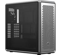 Boîtier PC Cooler Master MasterFrame 600 moyen tour argent avec panneau latéral verre trempé