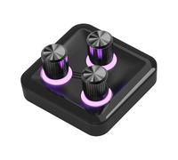 Cooler Master MasterHUB Module 3 boutons : contrôle de précision avec boutons personnalisables et LED RVB pour un réglage précis sans effort des applications créatives et de l'éclairage