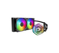 Cooler Master MasterLiquid Atmos 240 Black Watercooler CPU - Kit Watercooling AIO, Pompe à Double Chambre, Ventilateurs Sickleflow 120 Edge, ARGB Gen 2, Brackets LGA1700 & AM5