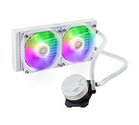 Cooler Master MasterLiquid 240L Core ARGB (2023) Watercooler pour Processeur - Pompe à Double Chambre Gen S, Radiateur & Ventilateurs ARGB 120mm Supérieurs, Brackets LGA 1700 & AM5 - Blanc