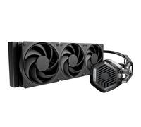 Cooler Master MasterLiquid 360 Atmos Stealth Watercooler CPU - Kit Watercooling AIO (TDP 300W), Pompe à Double Chambre, Ventilateurs Mobius 120 Black préinstallés, Brackets LGA1851/1700 & AM5/AM4