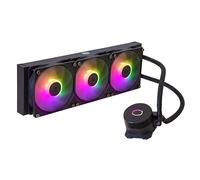 Cooler Master MasterLiquid 360L Core ARGB (2023) Watercooler pour Processeur - Pompe à Double Chambre Gen S, Radiateur & Ventilateurs ARGB 120mm Supérieurs, Brackets LGA 1700 & AM5 - Noir