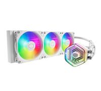 Cooler Master MasterLiquid Atmos 360 White Watercooler CPU - Kit Watercooling AIO, Pompe à Double Chambre, Ventilateurs Sickleflow 120 Edge, ARGB Gen 2, Brackets LGA1700 & AM5