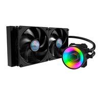 Cooler Master MasterLiquid ML280 Mirror ARGB, Refroidisseur liquide CPU, pompe 3ème gén, système de refroidissement liquide AIO, 2x 140 mm ventilateurs SickleFlow V2, 1x 280 mm radiateur, AMD & Intel