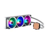 Cooler Master MasterLiquid ML360P Silver Edition, refroidisseur liquide tout-en-un (AIO), radiateur 360 mm, ventilateur ARGB 1 x 360 mm PWM SF360R, couvercle de pompe en aluminium