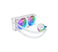 Cooler Master MasterLiquid PL240 Flux White Edition - Kit Watercooling CPU 240mm - 2x120mm PWM 0-2300 RPM - 72.37 CFM - Socket Intel/AMD - Blanc