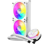 Cooler Master Refroidisseur liquide pour CPU MasterLiquid PL240 Flux 240mm 2x120mm RGB Gen2 White