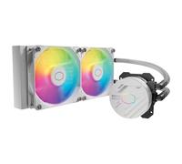 Cooler Master MasterLiquid - Refroidisseur liquide AIO en boucle fermée 240 L, Core blanc, synchronisation ARGB, pompe à froid Gen S, PWM 120 mm, CryoFuze 14W/mK, AMD Ryzen AM5/AM4, Intel LGA1700/1200
