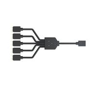 Cooler Master Câble répartiteur ARGB 1 à 5 MFX-AWHN-1NNN5-R1, connecteur LED 3 broches, 58 cm