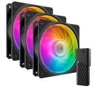 Cooler Master MFZ-M2DN-243P2-R1 système de refroidissement d'ordinateur Boitier PC Refroidisseur d'air 12 cm Noir 3 pièce(s)