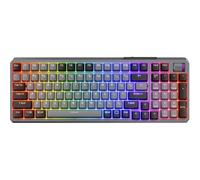 Cooler Master Clavier mécanique sans fil Bluetooth MK770 – Kailh Box V2 Red, RGB (Gris)