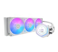 Cooler Master – Watercooling AIO ML360 Atmos II LCD ARGB – 360 mm, pompe profil bas, Blanc