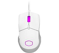 Cooler Master MM310 RGB Souris Gaming Filaire Ultra Légère 50g, NVIDIA Reflex, Capteur Optique 12000 DPI, 5 Boutons Programmables, Patins en PTFE Lisses, MasterPlus+ (PC), Forme Symétrique - Blanc