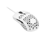 Cooler Master MM710 Souris gamer filaire 53g ultra légère, capteur optique Pixart 16000 DPI, switchs Omron 20 millions, PTFE, coque en nid d'abeille ambidextre - Blanc mat