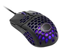 Cooler Master MM711 Souris gamer RVB-LED filaire légère 60g, capteur optique Pixart 16000 DPI, switchs Omrom 20 millions, PTFE, coque en nid d'abeille ambidextre - Blanc