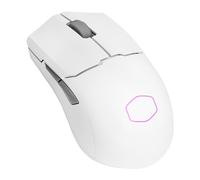 Cooler Master MM712 Souris de Jeu sans Fil Blanche avec 19 000 DPI réglable, 2,4 GHz et Bluetooth, câble Ultraweave, Pieds PTFE, éclairage RVB et Logiciel MasterPlus+